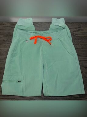 FIGS Zamora Jogger Scrub Pants XS Jade PO 1770